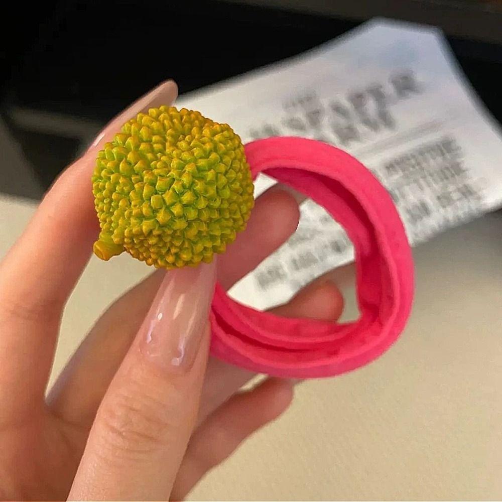 Hair Tie Fruit Hair Rope Cute Hair Ring Colorful Hair Scrunchies Elastic Rubber Band  Kids