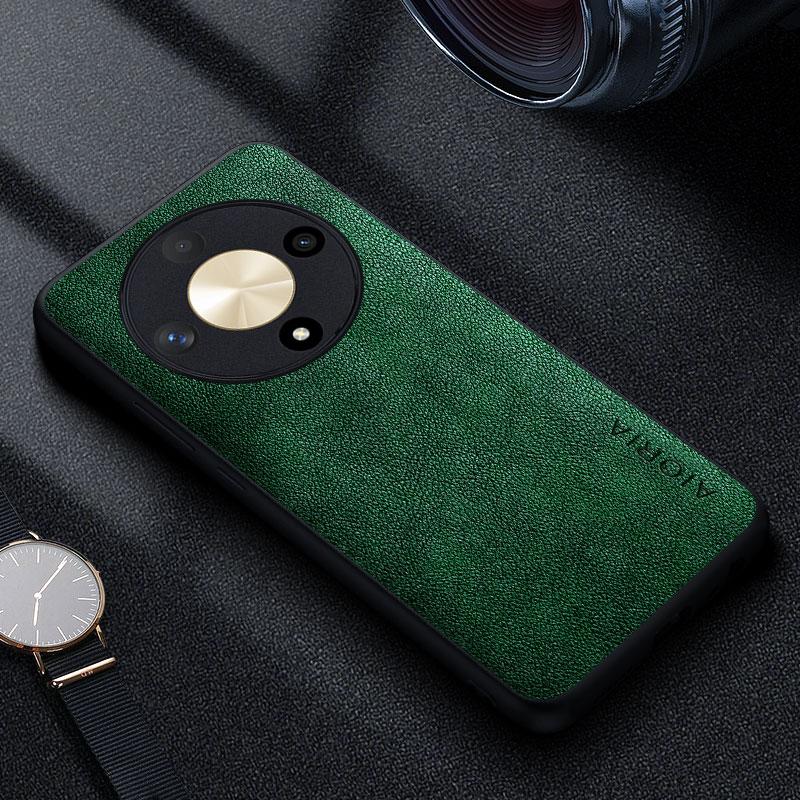 Prémiové luxusní kožené pouzdro na telefon pro Honor Magic6 Lite Pro X9b Funda Obchodní styl Jednobarevný kryt na telefon capa case
