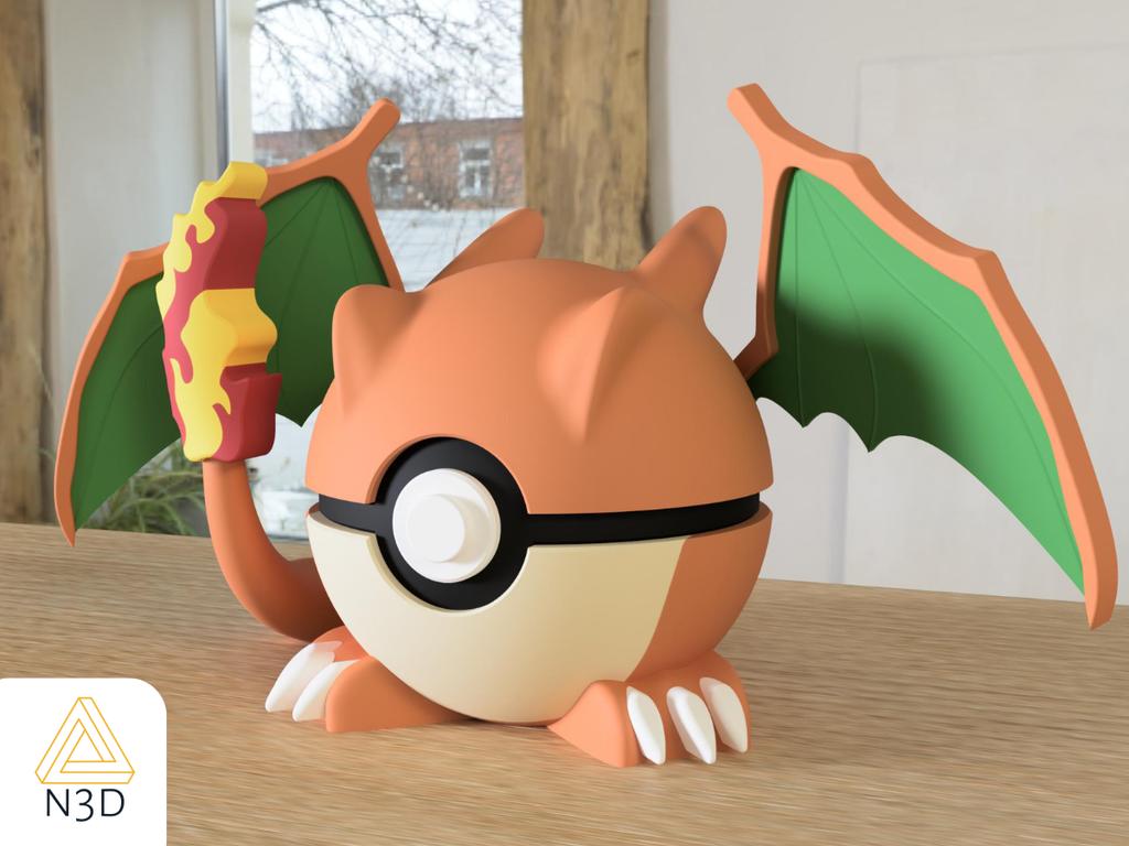 Poké Ball Pokemon Form Sphere Figures Model Statue Desktop Ornament 3d Printed Model Trendy Toy Surprise Gift Collectible