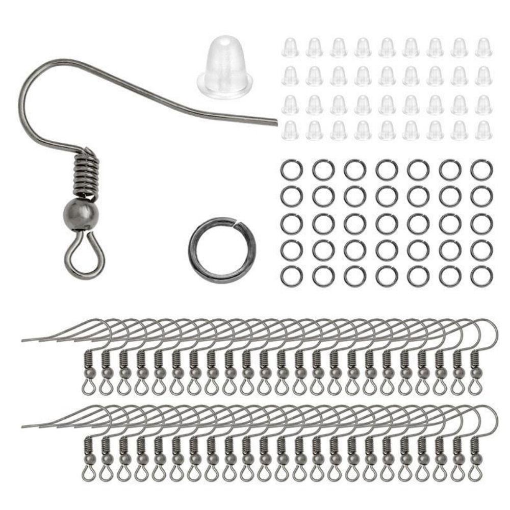 Hypoallergenic Earring Hooks Kit Flexible Ear Rings Ear Plug Suits Earring Settings  Earring