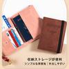 Akkerds Passport Passport Simple Multifunctional Certificate Bag with Airline Ticket Perfect for Domestic and International Pink Bag, Anti-Theft