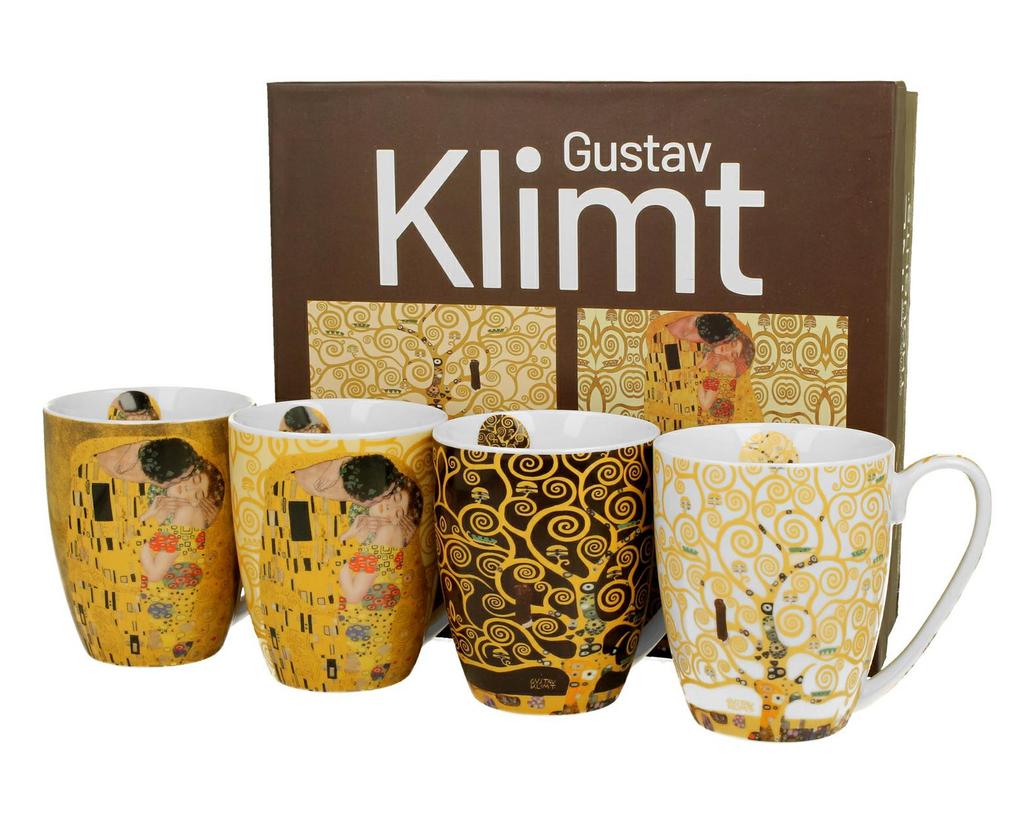 Zestaw 4 Kubków Klimt 350 Ml