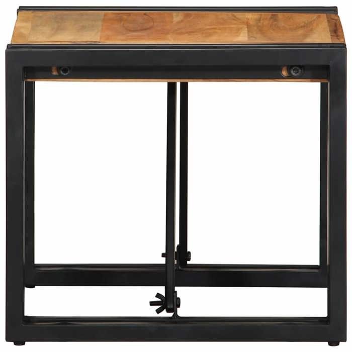 VidaXL Table basse 40x40x35 cm bois massif acacia, table latérale, table de salon, table d'accent, bout de canapé, table 4016684
