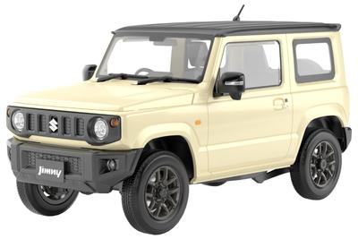 Aoshima Bunka Kyozaisha Rakupla Snap Car Series JB64 Jimny 2018 Chiffon Ivory Metallic Plastic Model 1/24 No.03-CI Color-coded (Car)