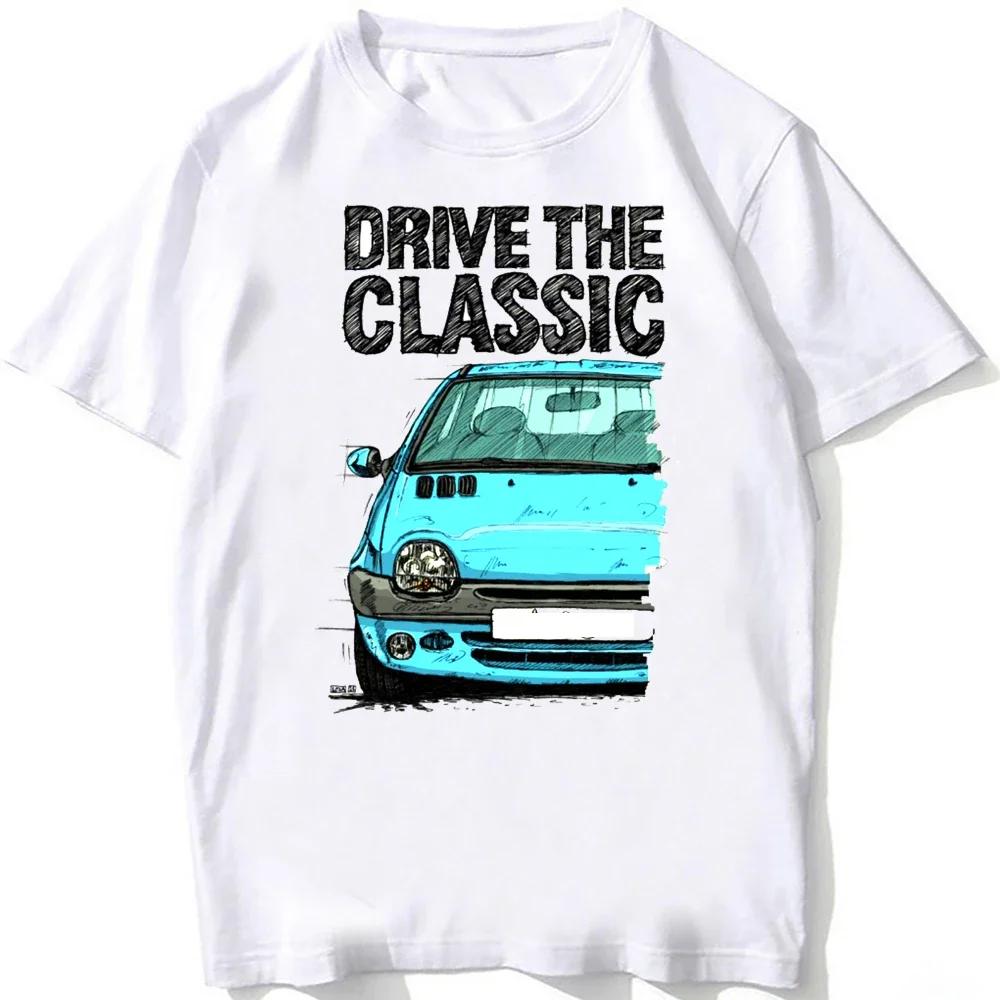 Drive The Legend France Twg 90s Evcar Tshirt Summer Short Sleeved Harajuku White Hip Hop Casual Unisexs Unisex Tshirt Tops