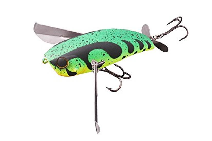 

JACKALL Mega Pompadour Chartreuse Lure.