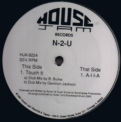 12-Zoll-Schallplatte N2U Touch It HJA9224 House Jam Recor 1991 US Dance Electronica Gebraucht