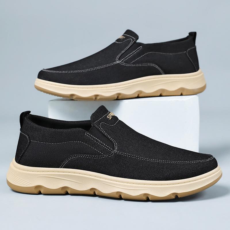Men's shoes spring new fly-woven one-pedal old Beijing cloth shoes men's shoes breathable and non-smelly feet comfortable and wear-resistant casual sh