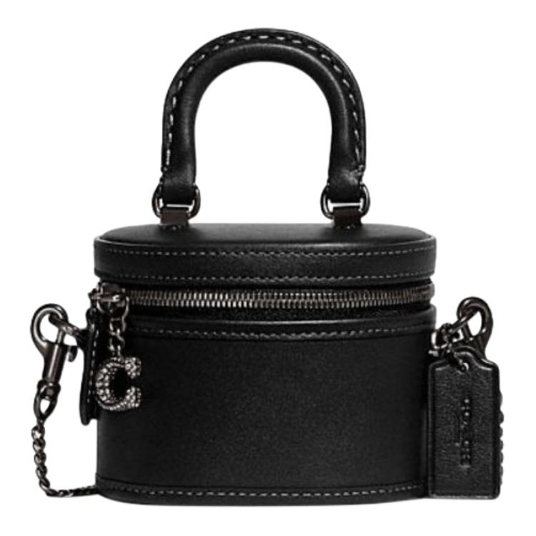 

Сумка Coach Trail 12, однотонна, зі знімним ланцюжком, застібка-блискавка, міні-сумка-коробка, жіночі сумки, чорна CE769-V5BLK Gift Box Set (Basic Set+Yellow Box)