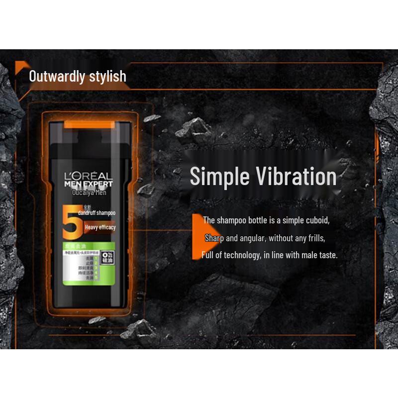 

L Oréal Men s Anti-Dandruff Shampoo with Charcoal Oil Control