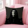 LLady GagaA Singer Cushion Cover Natural Linen Pillow Case DoubleSided Print Decorative Sofa Pillowcase Home Decor Gift