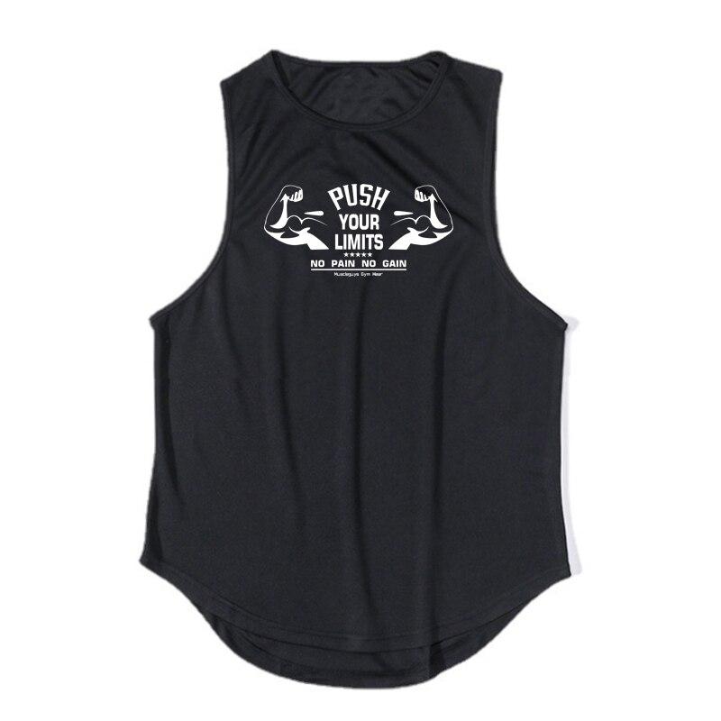 Muscleguys New Youth Summer Basketball Training Uniform Men's Quick-drying Breathable Vest Printed Outdoor Running Tops Fitness