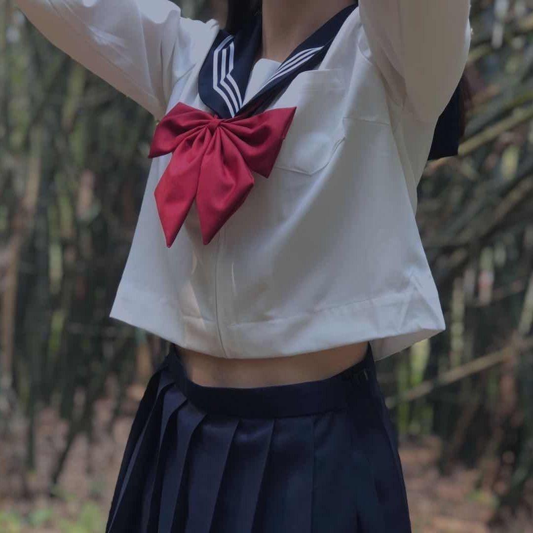 

Школьная форма для девочек, темно-синий костюм, женский сексуальный темно-синий костюм JK, матросская блузка, плиссированная юбка XS темно-синий