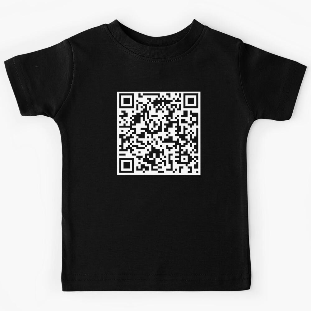 Rick Roll QR Code Kids T-Shirt 100