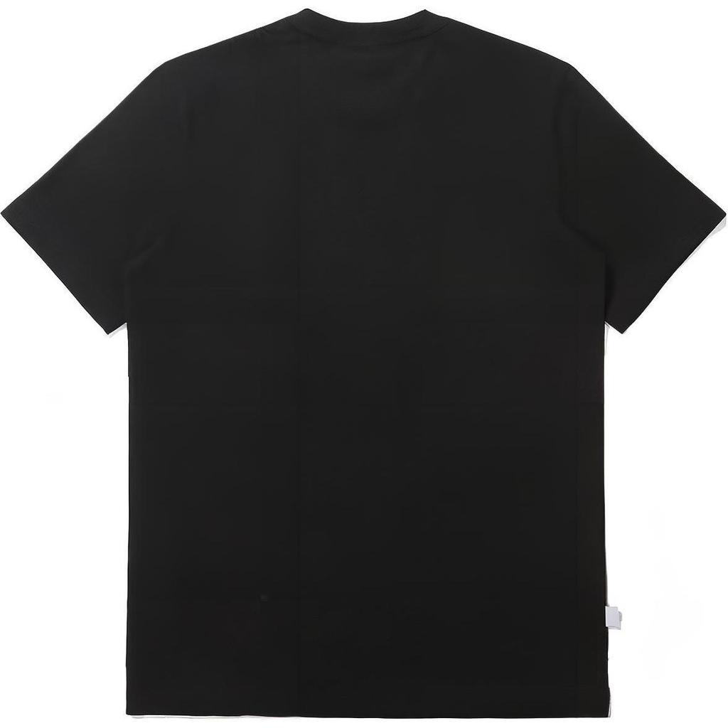 FILA T Shirts Unisex Black Crew Neck Moderate Straight Fit FS2RSE2113-BLK