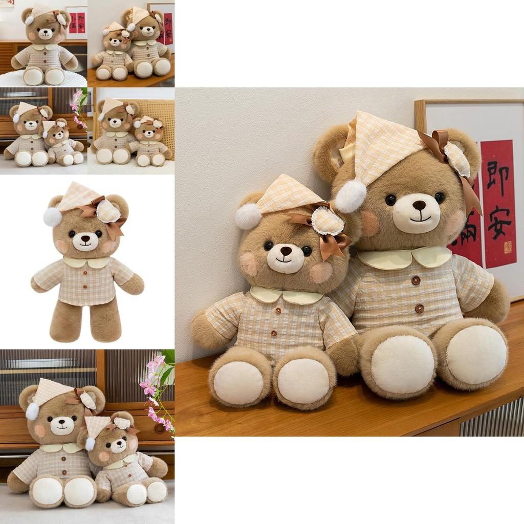 Cute Pajamas And Hats Teddy Bears Plush Toys Doll Children Toy For Childrens Gift