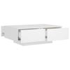 Vidaxl Coffee Table, White, 90X60X31 Cm, Wood-Based Material