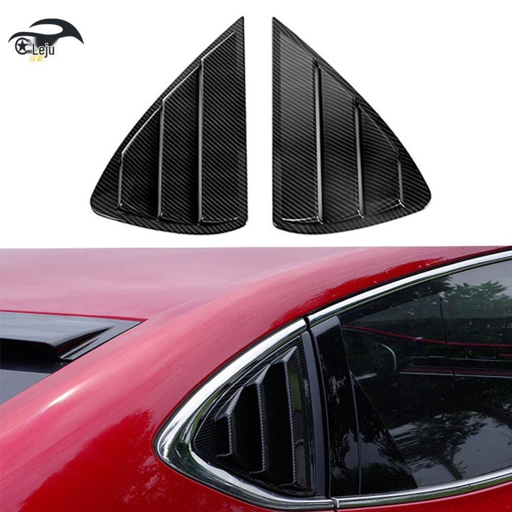 MG6 Bright Black Rear Window Louver Trim Dark Black