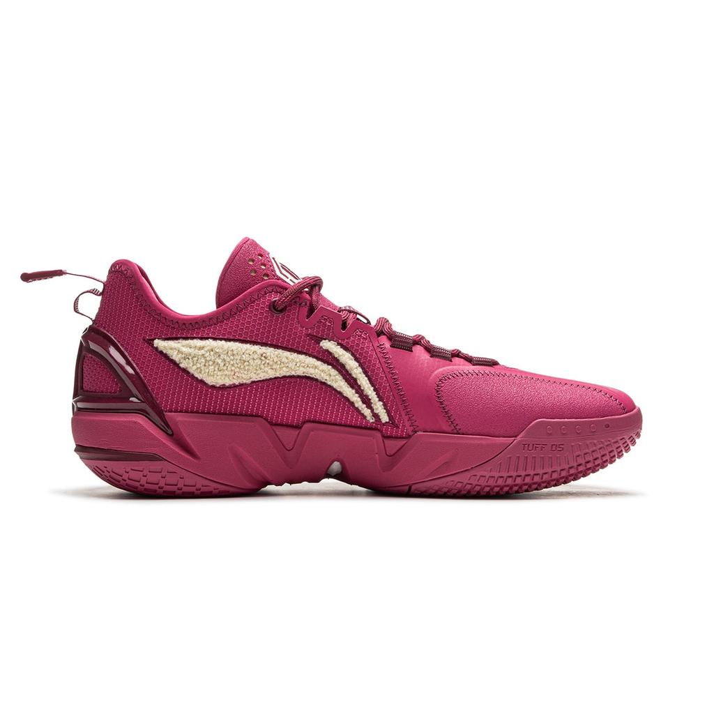 Scarpe da Basket Li Ning BadFive 4.5 Ammortizzate Antiscivolo Resistenti all'Abrasione Basse da Uomo Rosse ABFU049-1
