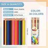 PATIKIL Erasable Colored Pencil Set for and DIY Crafts 36-Color Sketching, Blending,