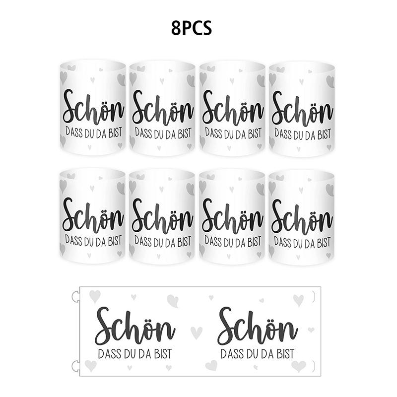 

8PC Table Decoration Christmas Decoration Wedding Decor Party Electronic Candle Lampshade