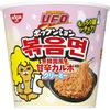 Nissin U.F.O. Bokkeum Myeon, Korean Style Sweet and Spicy Carbohydrate Creamy [Chewy Noodles], Nissin Foods Cup Noodles, 79g X 12 Packs