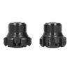 2PCS Wheel Fork Frame Sliders Crash Protection CNC Aluminium Alloy Universal for Motorcycles BikesBlack