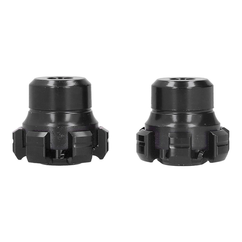 2PCS Wheel Fork Frame Sliders Crash Protection CNC Aluminium Alloy Universal for Motorcycles BikesBlack