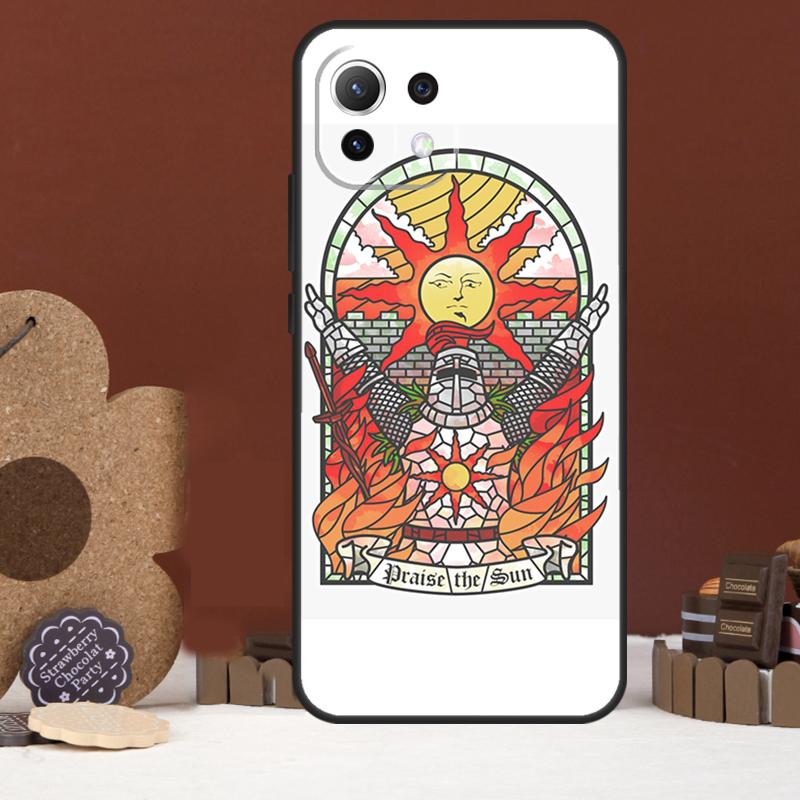 Praise the Sun Dark Souls Case For Xiaomi 15 Ultra 15T 13T 14T 13 14 Pro 17 Pro Max POCO X7 X5 X6 F5 F6 F7 Pro Cover