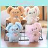Cute Mouse Plush Toy Keychain Backpack Charm Ultrashort Velvet Stuffed Animal Gift For Girls