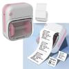 Portable Mini Thermals Printer for Labels Photos and Note Rechargeable Battery No Inks Required Includes 1 Roll Printing Paper