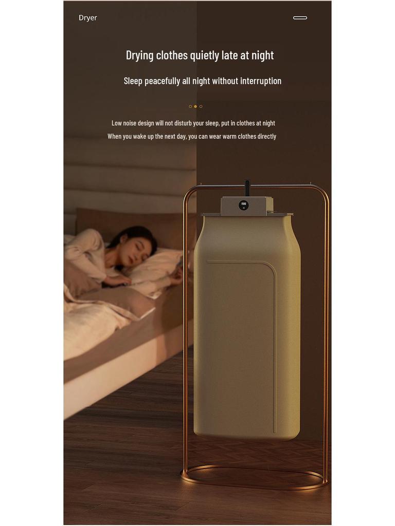 Compact Smart Clothes Dryer & Sterilizer for Dorms - Foldable, Quick-Dry Solution