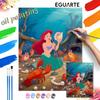 Digital Oil Painting Art Kit Mermaid Underwater Singing Scene Handmade Diy Home Decorations