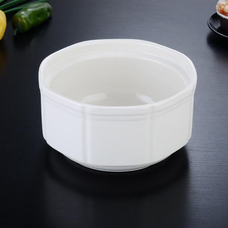 Large Ceramic White Soup Tureen with Lid - Perfect for Stewed Chicken, Double Boiling, and Rich Stews