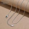 925 Sterling Silver Plain Chain Necklace for Women and Men - Thin, Choker Style, No Pendant