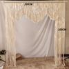 Handmade Cotton Macrame Wedding Backdrop Curtain Bohemia Tassel Art Wall Hanging Tapestry Headboard Wall Hanging 180*200cm