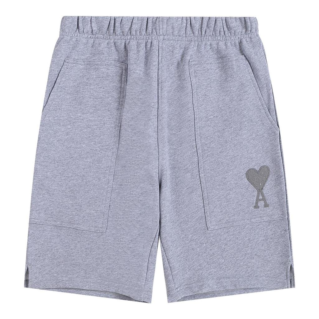 AMI Męskie codzienne spodenki z dużą kieszenią, luźne spodenki z czystej bawełny, sportowe, outdoorowe, codzienne spodenki do biegania