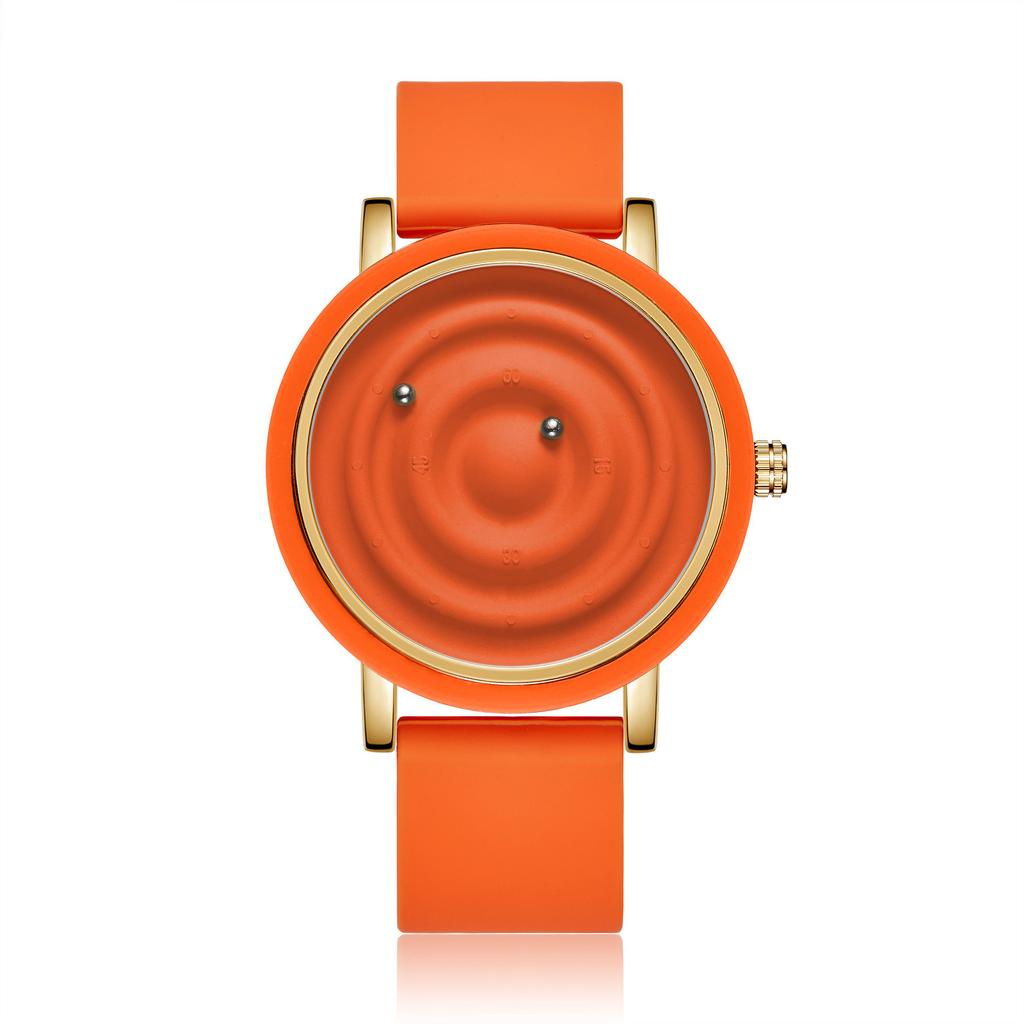 Orologio da Polso in Silicone alla Moda per Uomo e Donna Nuovo Concetto Personalità Tendenza Creativa Orologio con Sfera Galleggiante