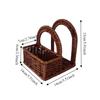 Decorative Imitation Rattan Napkin Holder Plastic Desktop Tissue Holder  for Home