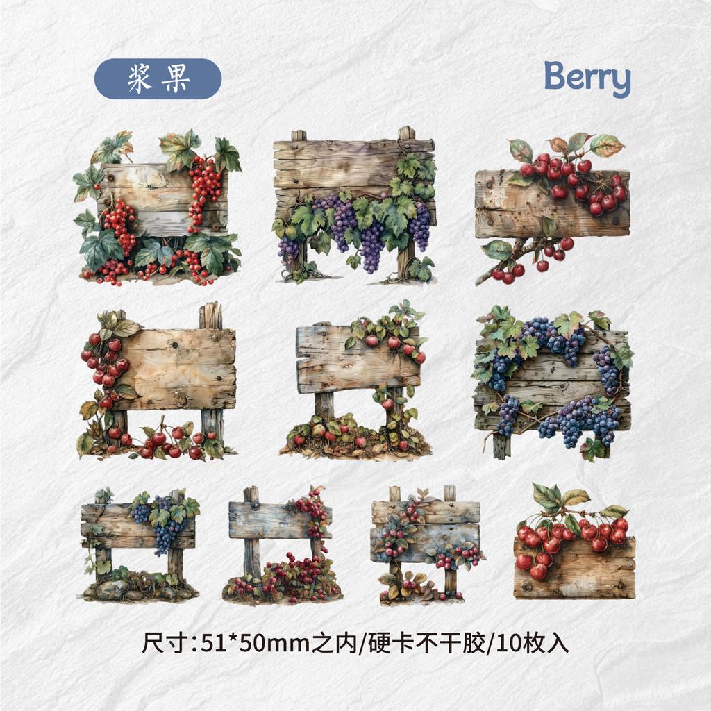 Journamm 10pcs/pack Garden Flower Landscape Stickers Paper Material Stickers DIY Scrapbooking Collage Junk Journal Supplies