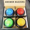 Answering Game Buzzer Lights & Sounds Buzz Buttons Home Family Answer Buzzers  Kids or Adults