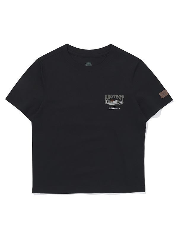 BBC EARTH W Frophy Nature Short Sleeve Round_Black