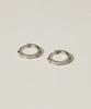 Novice Tokyo Cz Hinged Hoop Pierce Surgical Cz Hinged Hoop Pierce [Stainless] / Silver