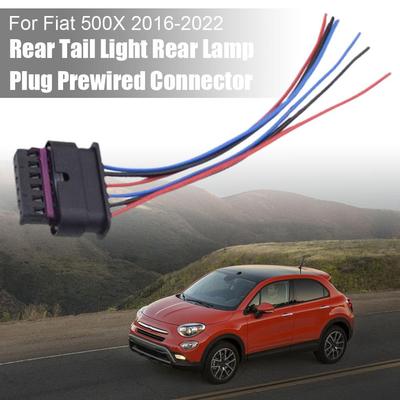 1 Stück Für Fiat 500x 6-Pin Rückleuchten Hintere Rückleuchte Rücklicht Stecker Vorverdrahteter Stecker 61132359993 15cm Kabel Autozubehör