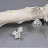 2025 Sterling Silver Earrings Elegant Magnolia Flower Drop Earrings Natural