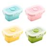 1 Set Of Children's Food Storage Box-/pink/blue/yellow/green, Children's Lunch Box And Food Preparation Container, Stackable And Microwave Safe