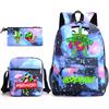 Zaino Inspeakable Set da 3 Pezzi, Zaino Studente di Grande Capacità con Borsa Pranzo e Astuccio, Resistente all'Acqua, Durevole