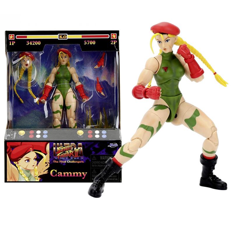 Toys Action Figure Street Fighter 6" Guile Dee Jay Cammy With Window Box