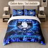 Set Biancheria da Letto Personalizzato Sheffield Wednesday FC, Stampa Nome Testo 1 Copripiumino più 2 Federe Tessili per la Casa