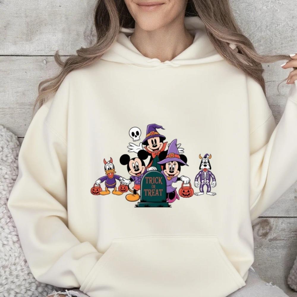 Disney Parent-child Costume Children's Halloween Pumpkin Mickey Family Autumn and Winter Pure Cotton Multi-color Sweatshirt